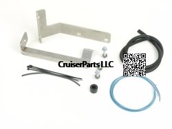 93-97 FJ80 and LX450 Windshield Washer Relocation Kit-Stainless