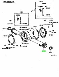 81-90 FJ60 Rear Axle Housing W/O Sway Mounts