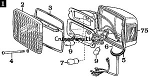 FJ40 Front Right Turn Signal Assembly 75-84