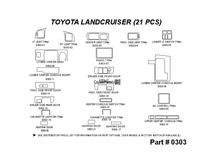 Wood dash Trim Kits 95-97