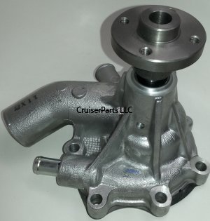 Water Pump for NO Clutch and WITH Cooler Style 2F 1975-1987