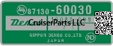 Front Heater Part Number Decal 63-67 - 40, 45 Series
